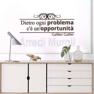 stickers murali frase Galileo Galilei