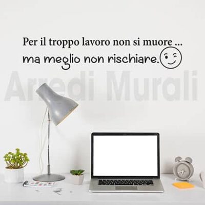 Adesivi murali frasi divertenti sulla parete