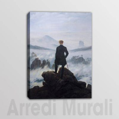 Viandante Sul Mare Di Nebbia quadro moderno riproduzione stampata