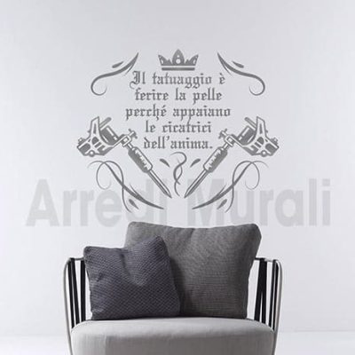 decorazioni da parete frase tatuaggio