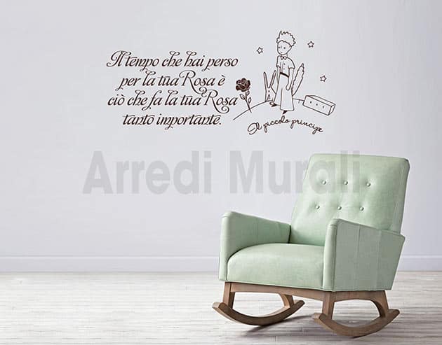 decorazioni murali frase piccolo principe