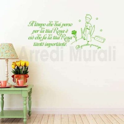 stickers murali frase piccolo principe