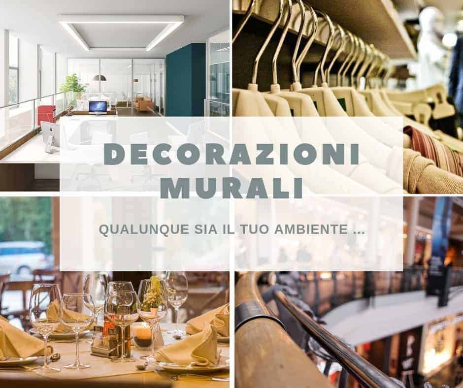 decorazioni murali arredo negozi e attività commerciali