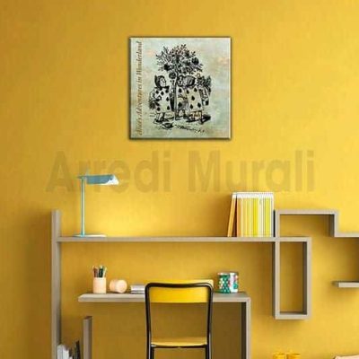 quadro moderno alice nel paese delle meraviglie