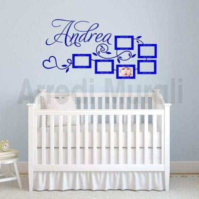 Stickers per camerette con foto e nome