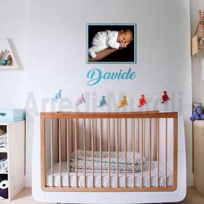 quadro sticker personalizzato nome bambino