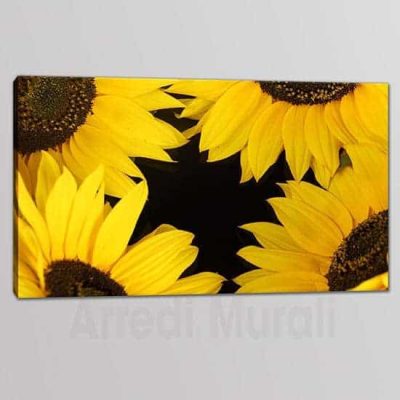 Quadri moderni girasoli fiori stampa su 1 tela