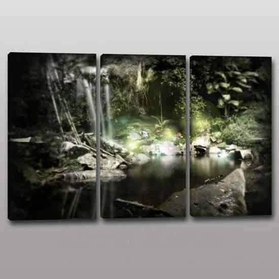 Quadri moderni paesaggio natura relax 3 tele