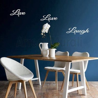 adesivi murali live love laugh
