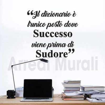 Adesivi da parete frase motivazionale