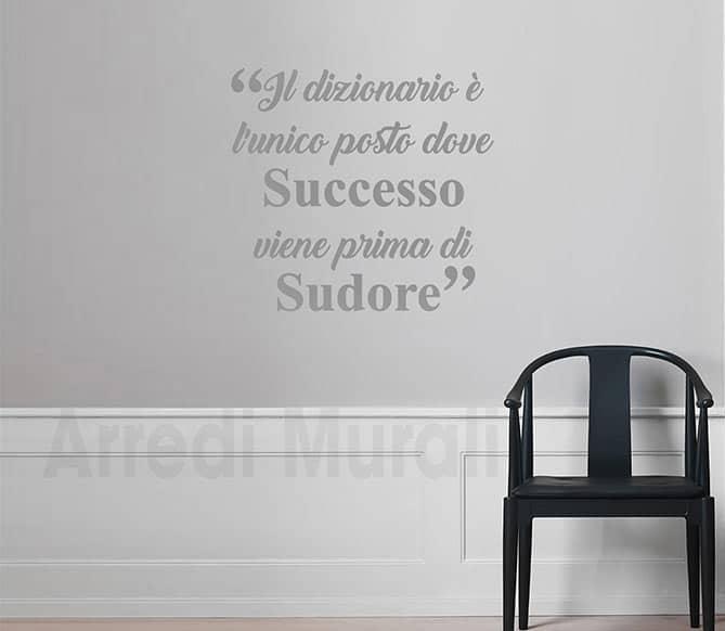 decorazioni adesive da parete frase motivazionale