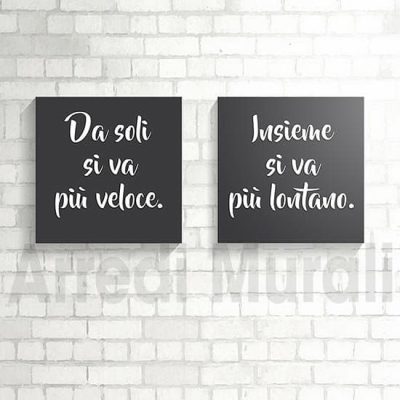 quadri con frase