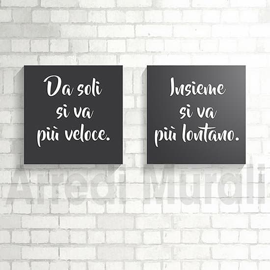 quadri con frase