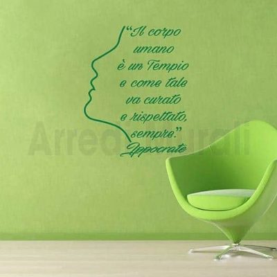 wall stickers citazione Ippocrate