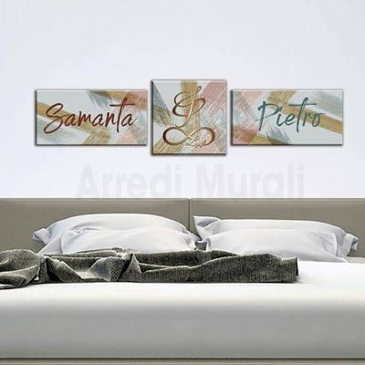 Quadri moderni nomi personalizzati astratti