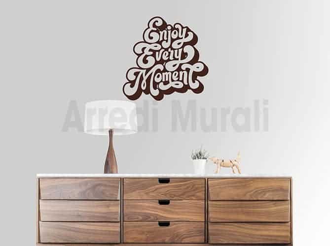 adesivi murali enjoy decorazioni da parete
