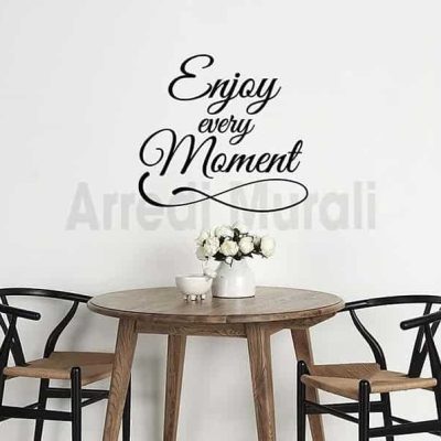adesivi murali frase enjoy arredo