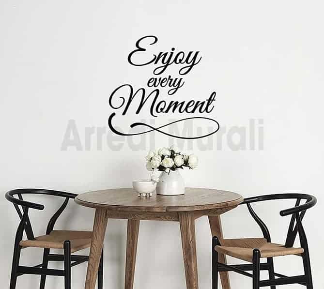 adesivi murali frase enjoy arredo