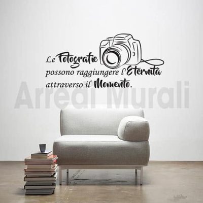 adesivi murali frase fotografia decorazioni da parete