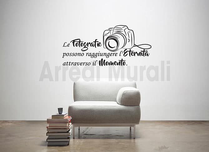 adesivi murali frase fotografia decorazioni da parete
