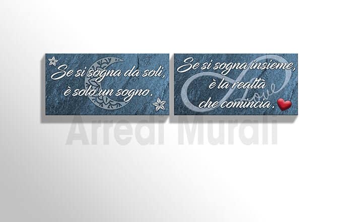 quadri-moderni-frase-insieme-camera-da-letto