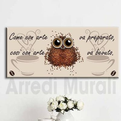 quadro moderno caffè decorazione murale bar