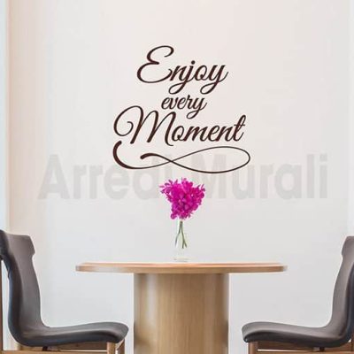 stickers murali frase enjoy arredo