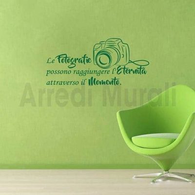 stickers murali frase fotografia decorazioni da parete