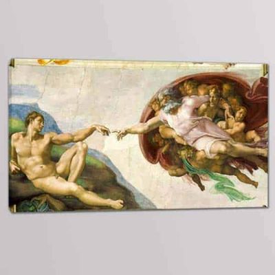 Quadri moderni Creazione Adamo riprodotta su 1 tela