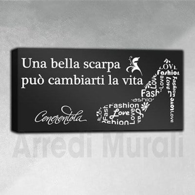 quadri con scritte per decorazioni negozi