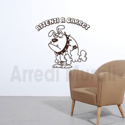 stickers murali personalizzati nome cane