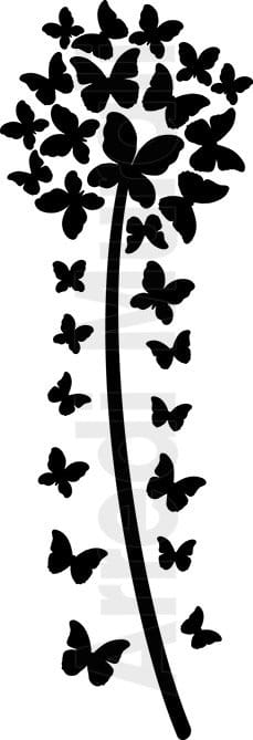 adesivi per pareti soffione e farfalle come arriverà a casa tua