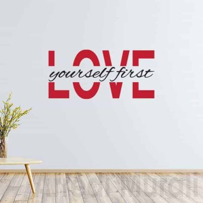 scritte adesive per pareti love