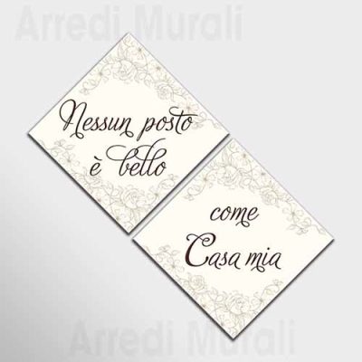 quadri con frase casa