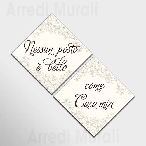 quadri con frase casa