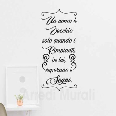 Adesivi murali frase verticale