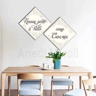 quadri con frase casa mia