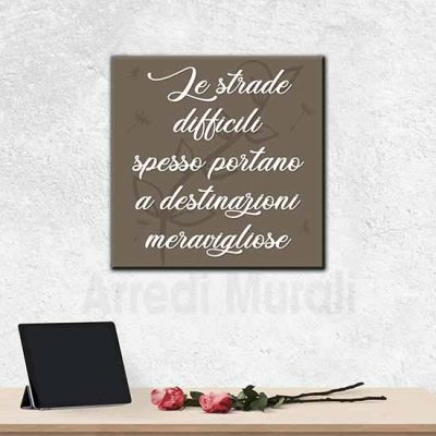 Quadro con frase motivazionale