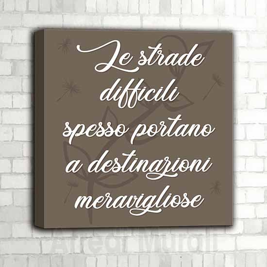 Quadro frase motivazionale