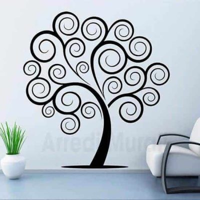 ADESIVO DA PARETE ALBERO STILIZZATO