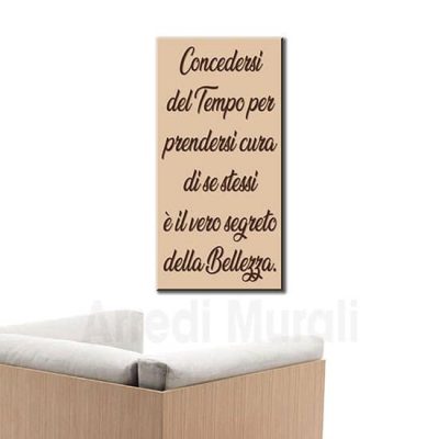 Quadro moderno frase bellezza