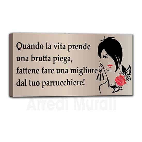 quadro con scritte parrucchiere economico e moderno
