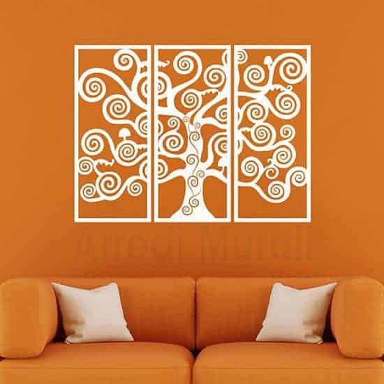 Decorazioni murali Albero della Vita bianco