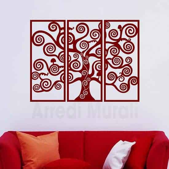 Decorazioni murali Albero della Vita bordeaux