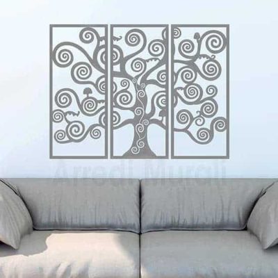Decorazioni murali Albero della Vita argento