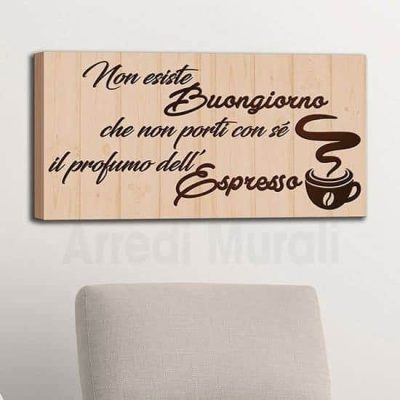 Quadro moderno buongiorno con scritte