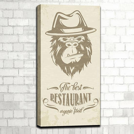 Quadro moderno ristorante con alimenti biologici