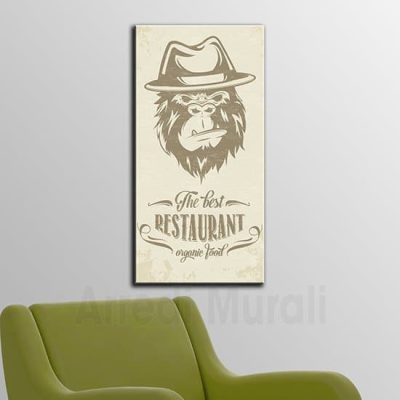 Quadro moderno ristorante cibo biologico