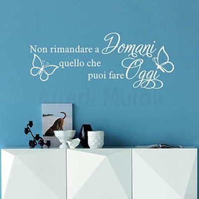 Scritte adesive decorative bianco