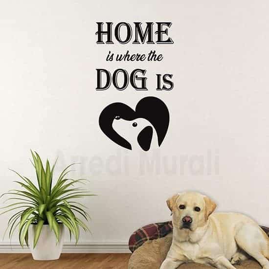 Stickers da parete con frase nero